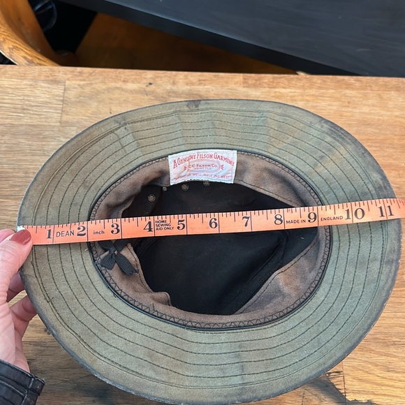 Vintage Filson waxed tin cloth Hat - Picture 7 of 8